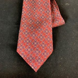Vintage Hickey Freeman Geometric Pattern Tie